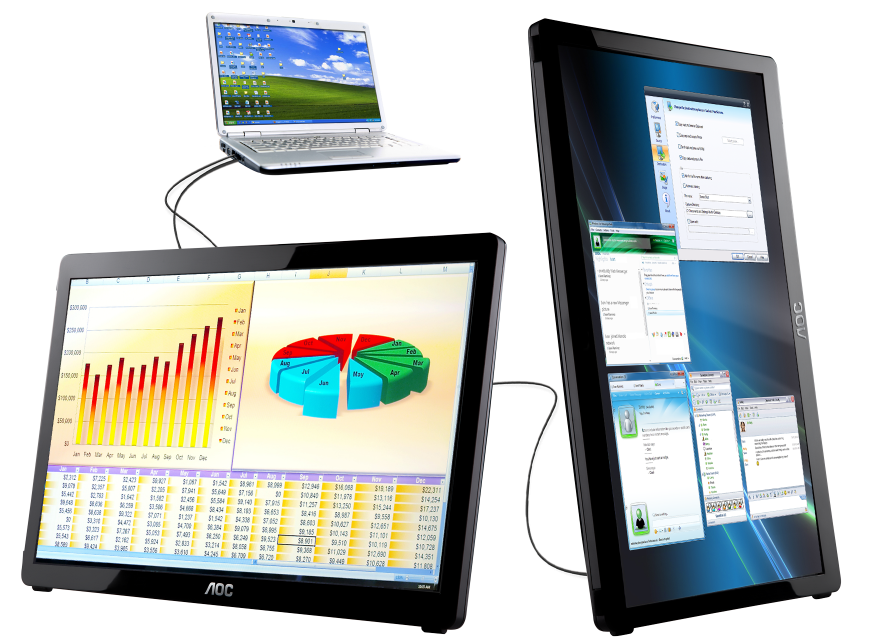 MashButtons AOC goes portable with 16 inch USB powered monitor