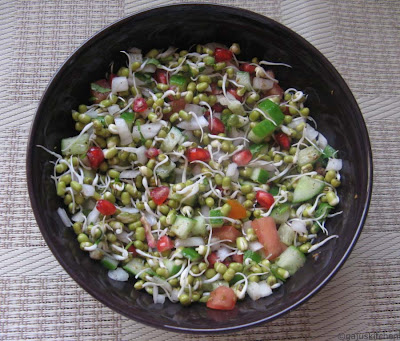 Moong sprouts salad