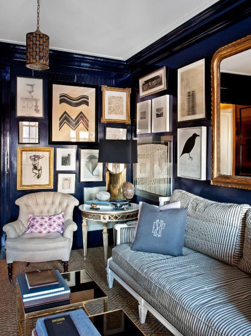 Jodie Carter Design Navy Blue Interiors