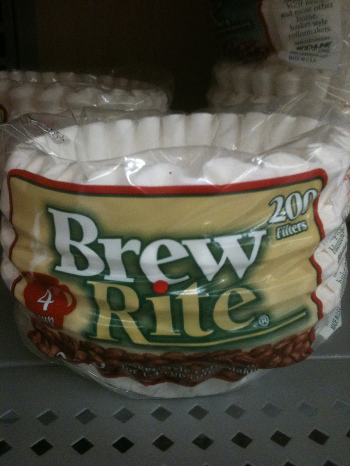Rachel's Made In America Blog Coffee Filters Say it ain't so!