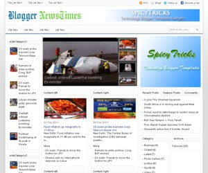 Blogger NewsTimes Blogger Template