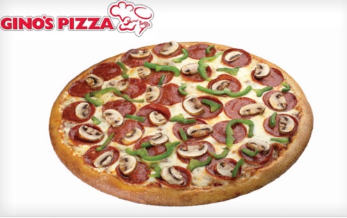 Wagjag Gino's Pizza 50% Off X-Large 5 Topping Pizza