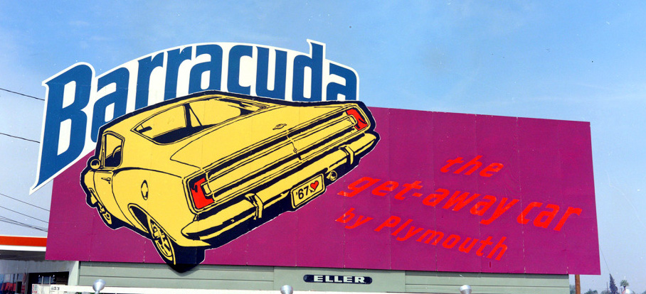 just a car guy a barracuda billboard ad i ve never seen before
