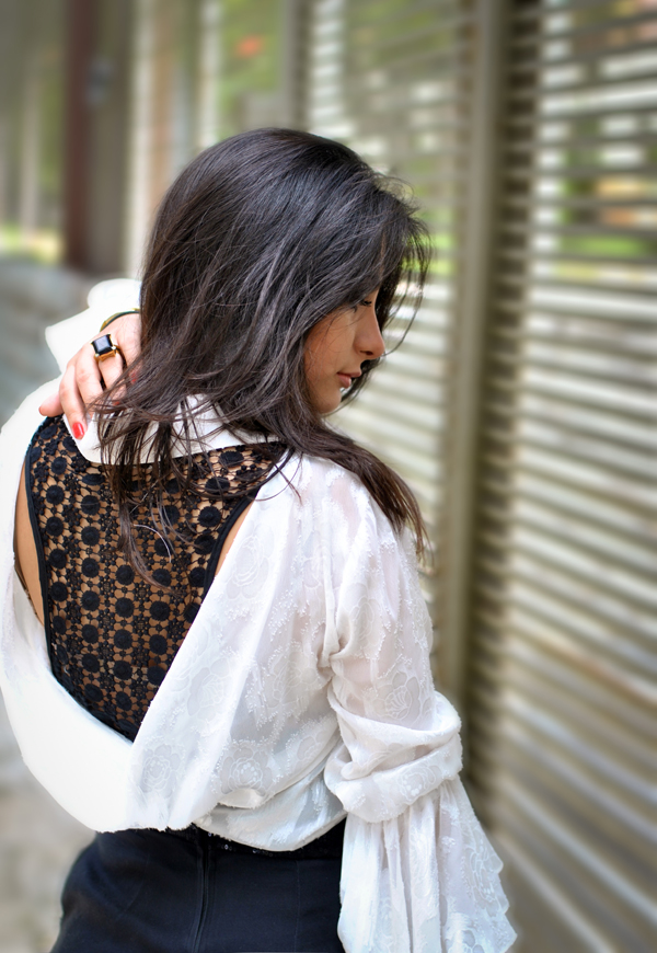Bárbara Urias - look do dia - tendência P&B - preto e branco Bárbara Urias - look do dia - tendência P&B - preto e branco