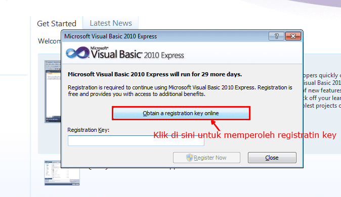 microsoft visual basic 2008 express registration key