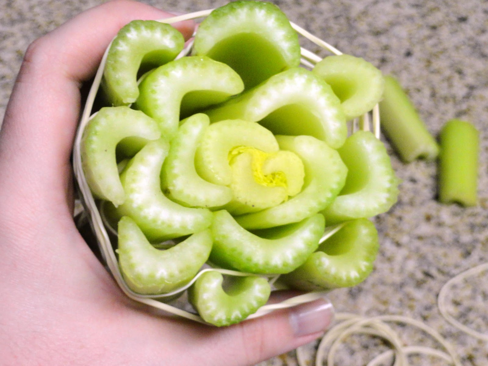 LET'S crEATe Craft Tuesday Celery Stamping