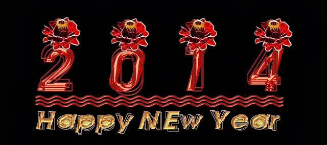 Beautiful Flowers Cards Happy New Year Images 2014 Happy New Year 2014 Wallpapers