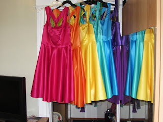 Assembly of the bridesmaid dresses | Bobbins of Basil