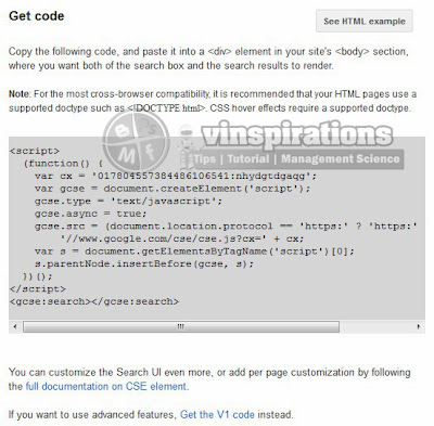 Menambah Mesin Pencari Google Kustom Pada Blog tutorial blog