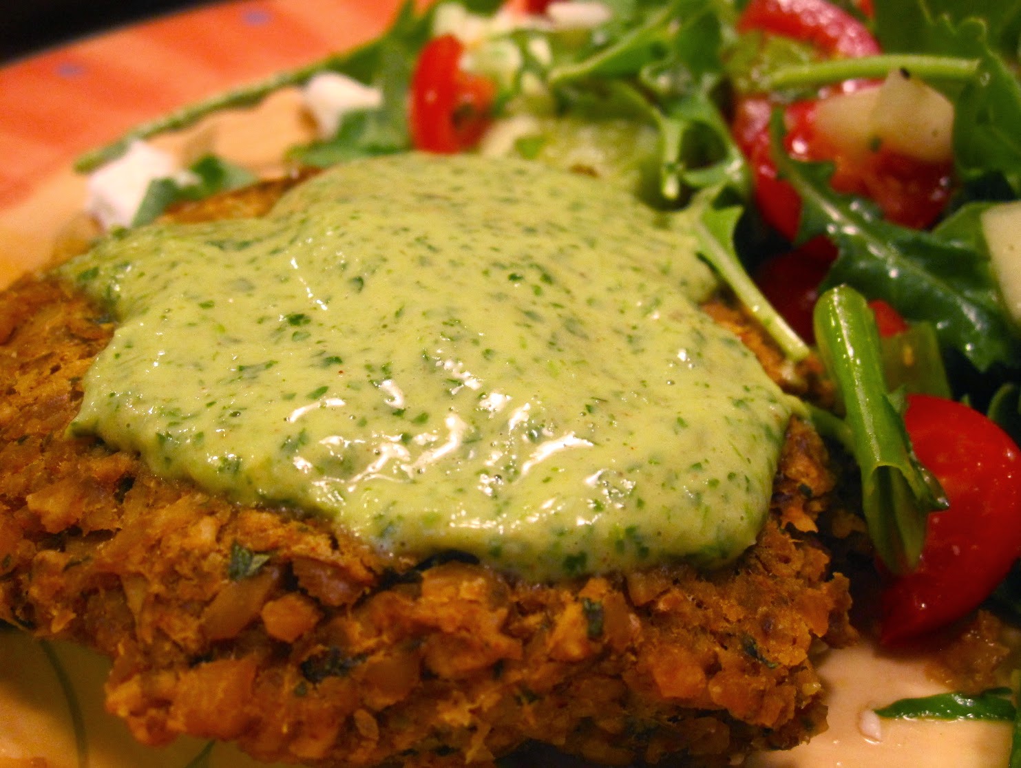 Kvell in the Kitchen Moroccan Yam Veggie Burgers with CilantroLime