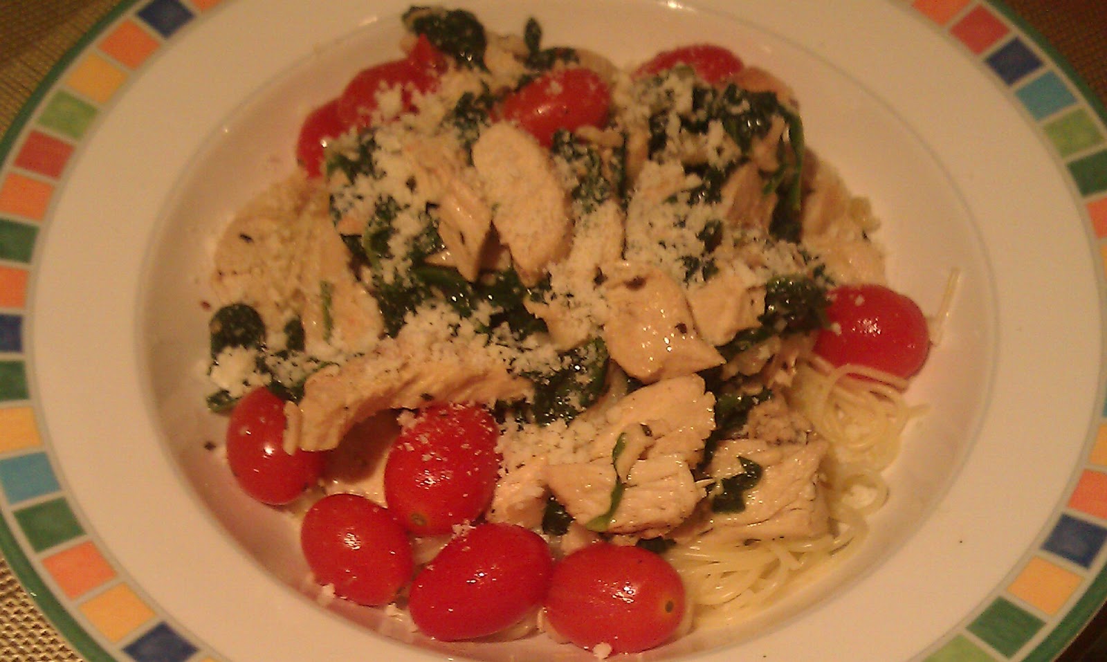 Mommy and Baby food Whole Wheat Capellini with Grilled Chicken, Baby