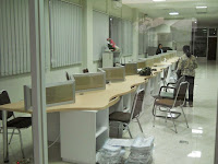 Meja Sekat Kantor Bentuk Zig-Zag - Custom Furniture Kantor Semarang 02