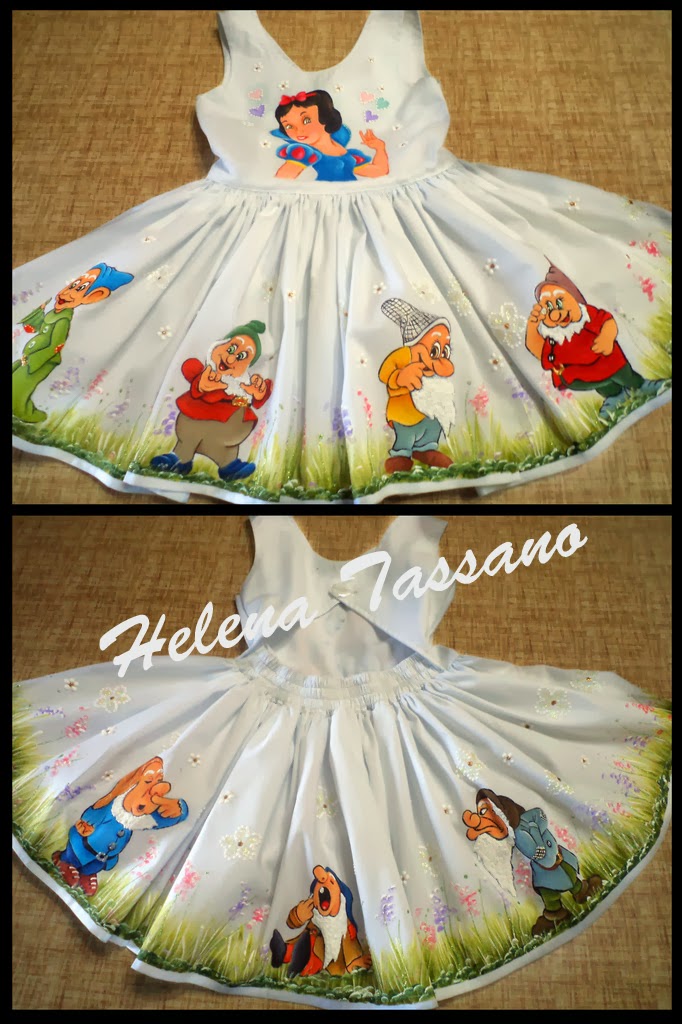 Helena Tassano Artesanato, Pintura em Tecido, Aulas de Pintura, Pintura sobre Tela Vestido Artesanato Infantil Com Tecido ~ Helena Tassano Artesanato, Pintura em Tecido, Aulas de Pintura, Pintura sobre Tela Vestido
