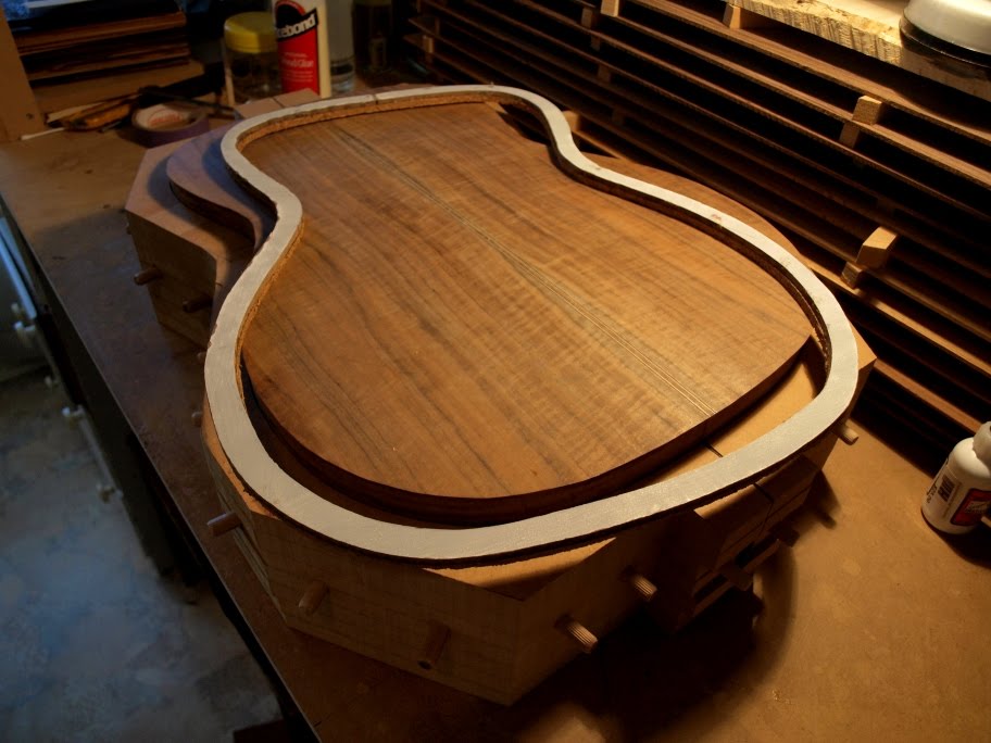 Wood With Strings The Fingerstyle Guitar Gluing the Soundboard and Back