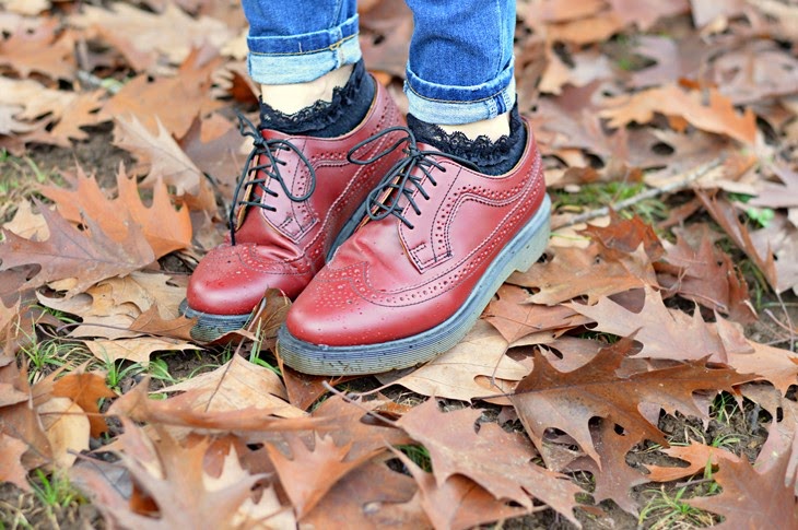 Dr Martens 3989 Cherry Red how to wear Dr martens come vestirsi in autunno The Sparkling Cinnamon