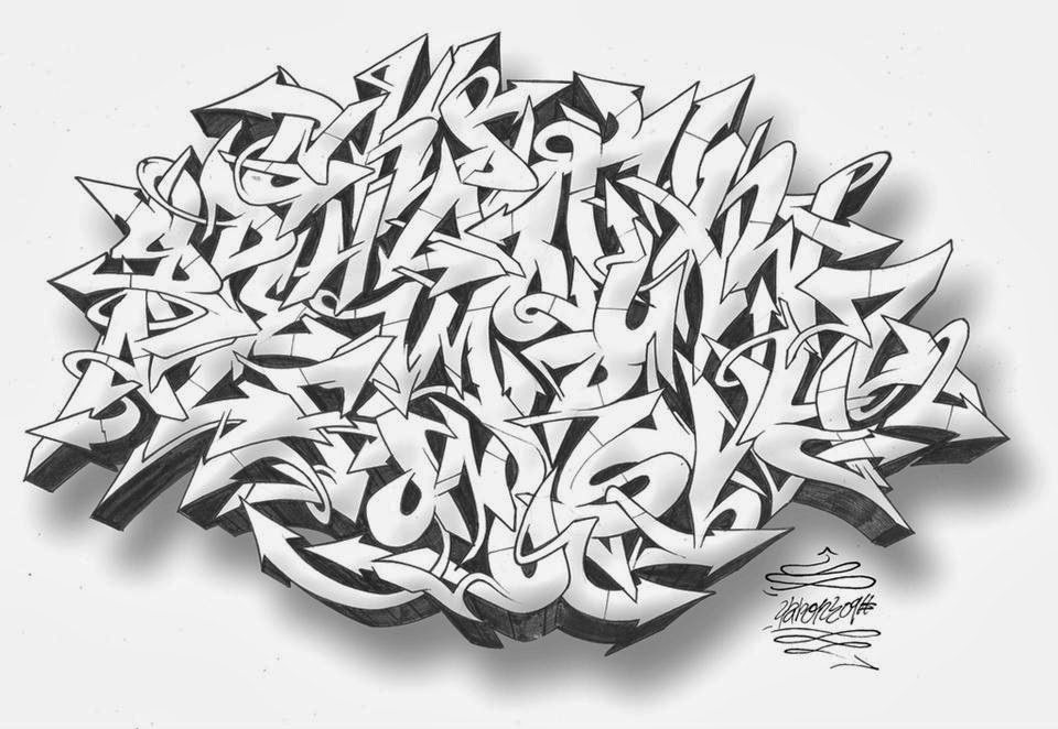 Graffiti Creator Styles: Graffiti Alphabet Wildstyle