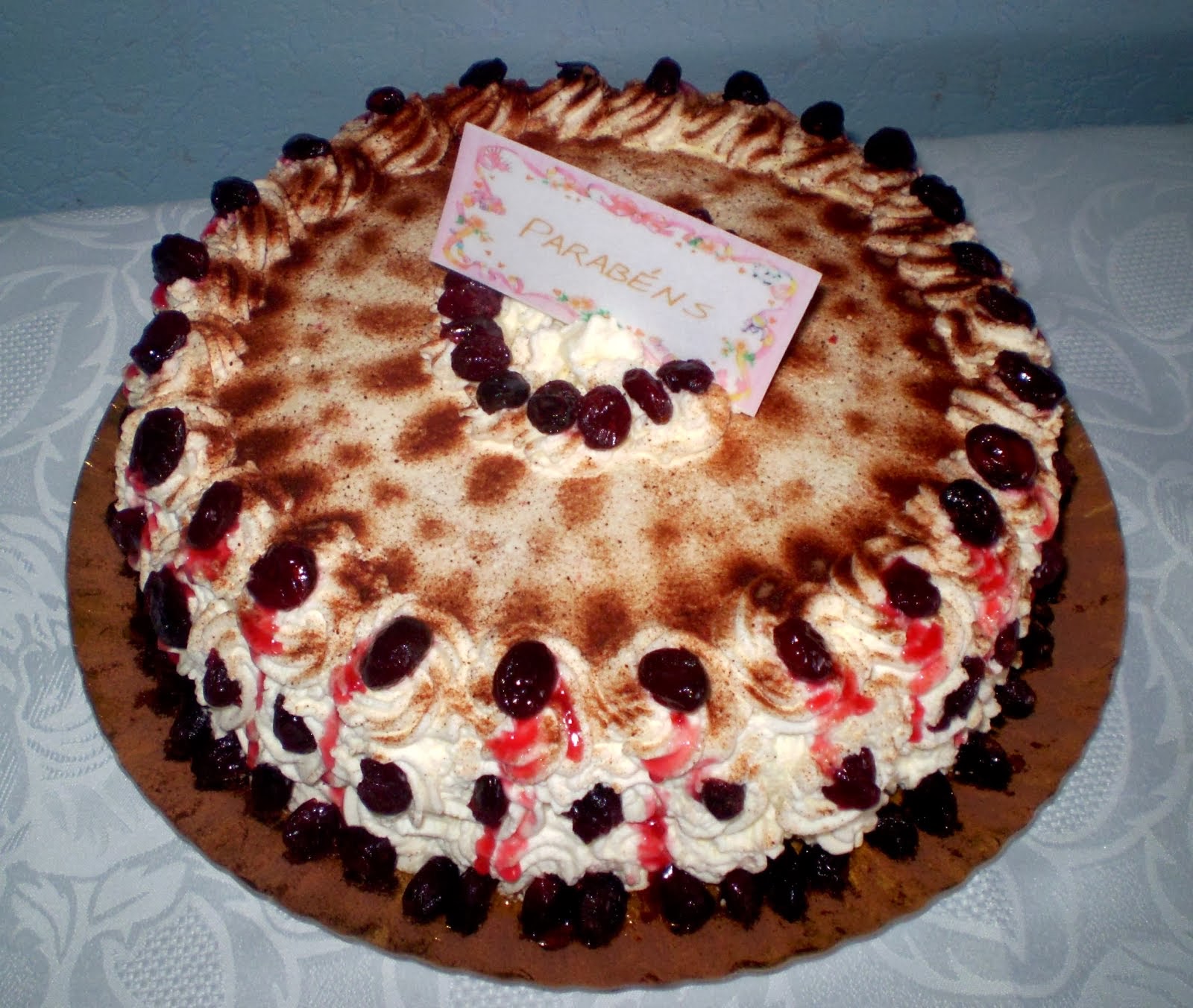 Red velvet cake/Bolo de veludo vermelho com cranberry