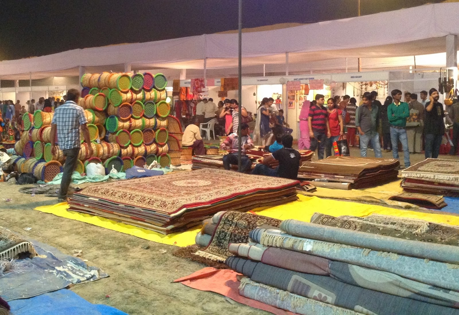 Carpets are a rage among festival buyers at Deep Utsav, Noida Carpets are a rage among festival buyers at Deep Utsav, Noida