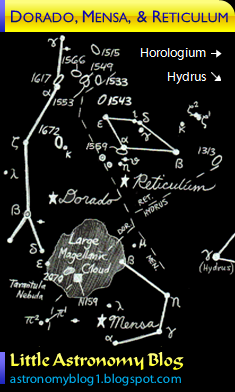 amazing astronomy dorado mensa reticulum