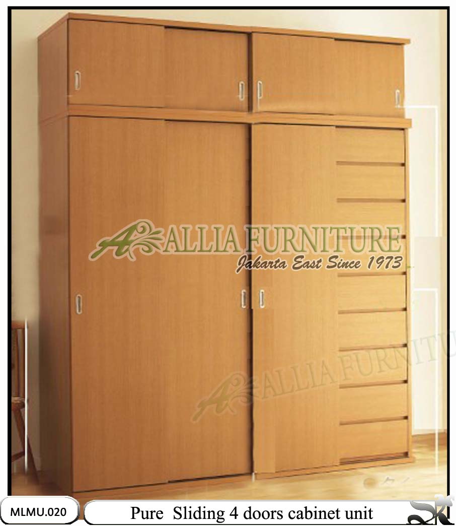Lemari Minimalis Model Unit Cabinet Pure Allia Furniture