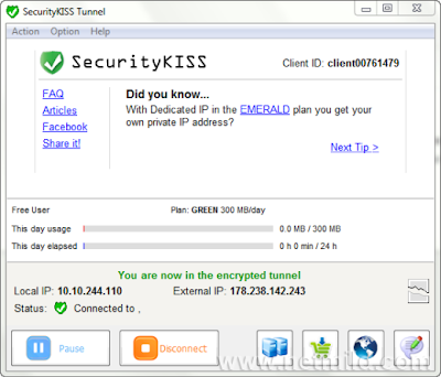 SecurityKISS Layanan VPN Gratis untuk Windows Dengan SecurityKISS