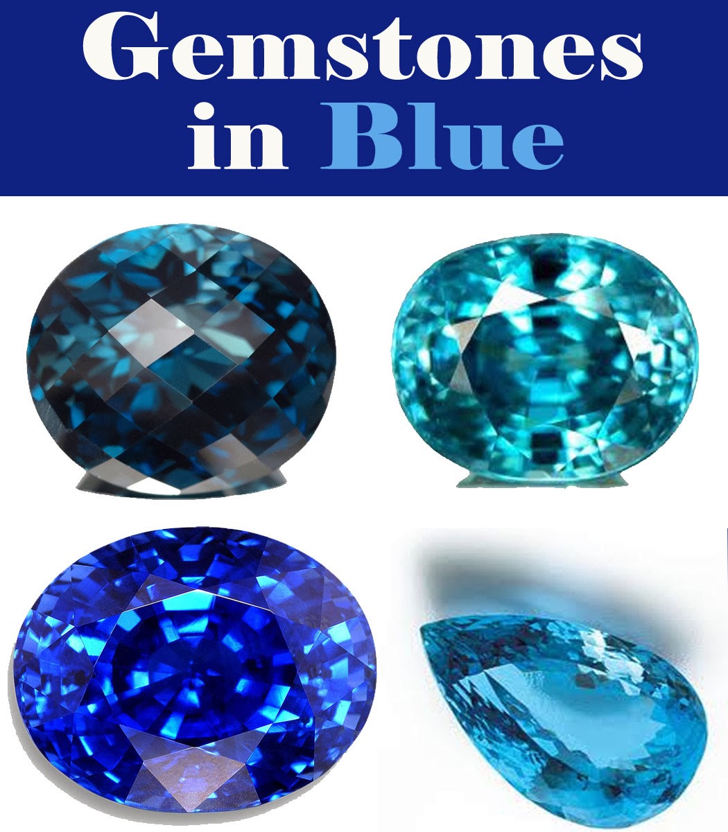 Gemstones in color Blue
