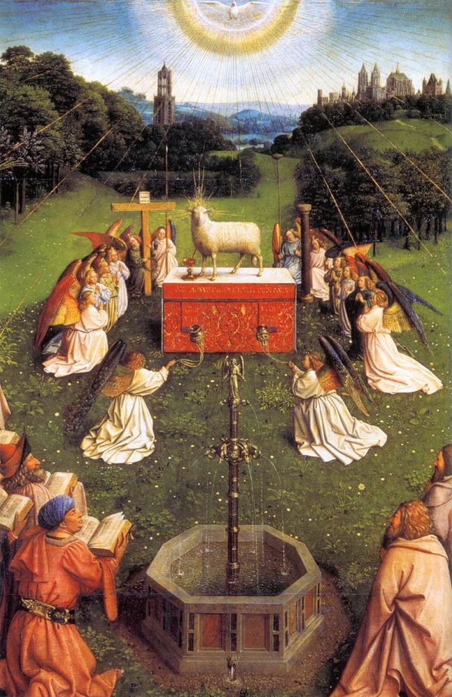 Appendage Jan Van Eyck The Ghent Altarpiece (in detail)
