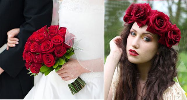 red rose wedding flowers and bouquets