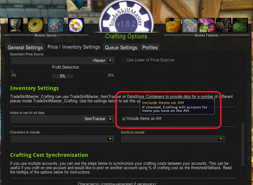 how to use tradeskillmaster auction
