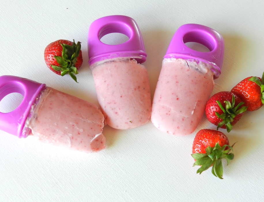 Elise Engh Studios Strawberry Smoothie Pops