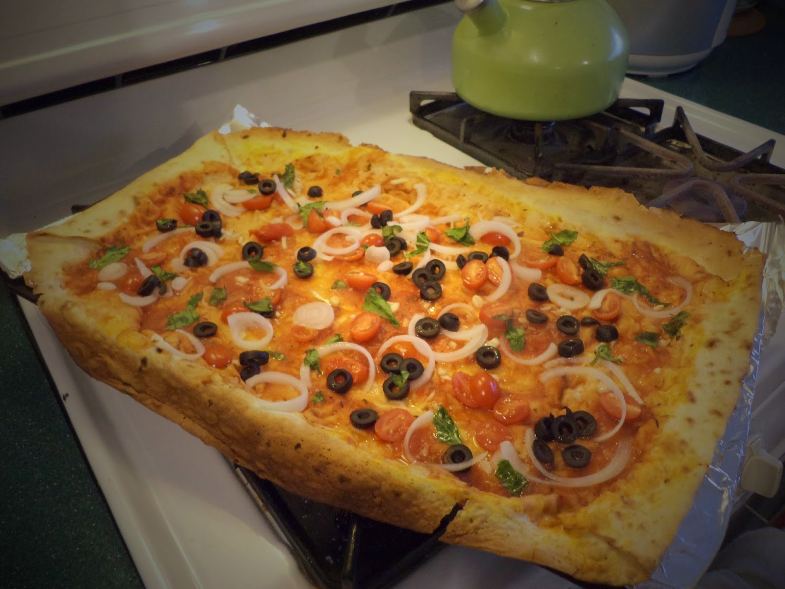 The Vegan Mouse Lavash Pizza.