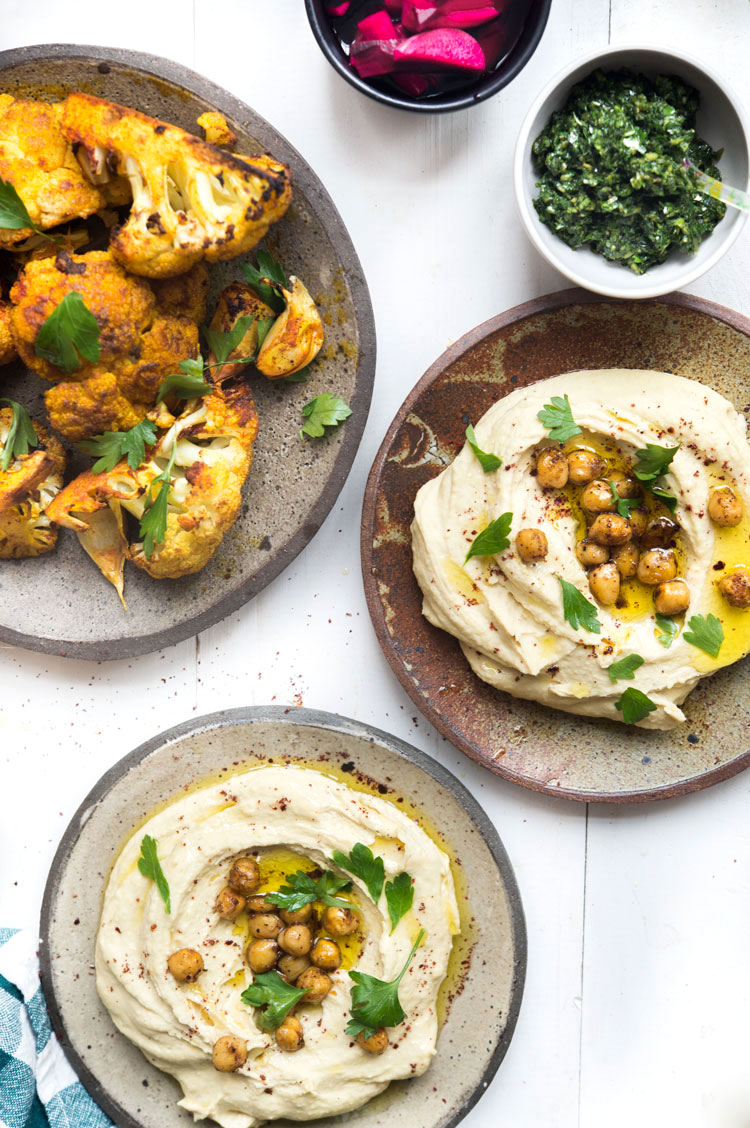 Hummus + Za'atar Flatbread WILD GREENS & SARDINES