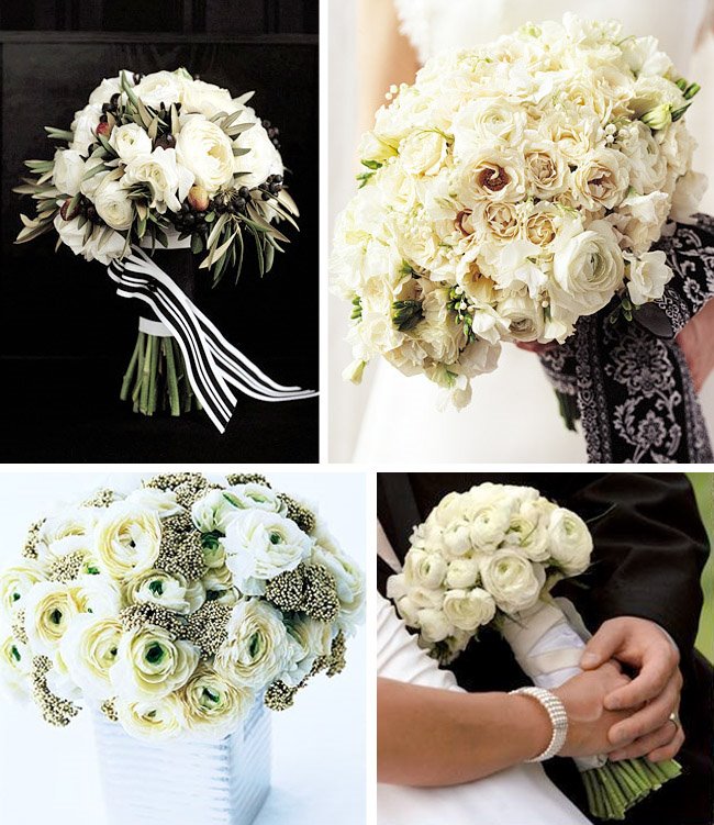 Bridal Bouquet Ranunculus with a mix of roses hydrangeas and calla lilies Bridal Bouquet Ranunculus with a mix of roses hydrangeas and calla lilies