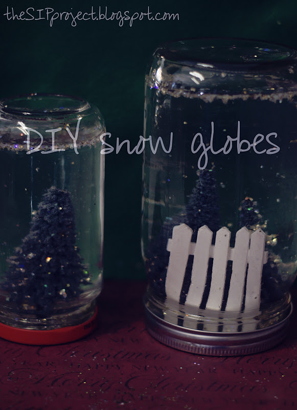 The S.I.P. Project (Service Is Painless) DIY snow globes
