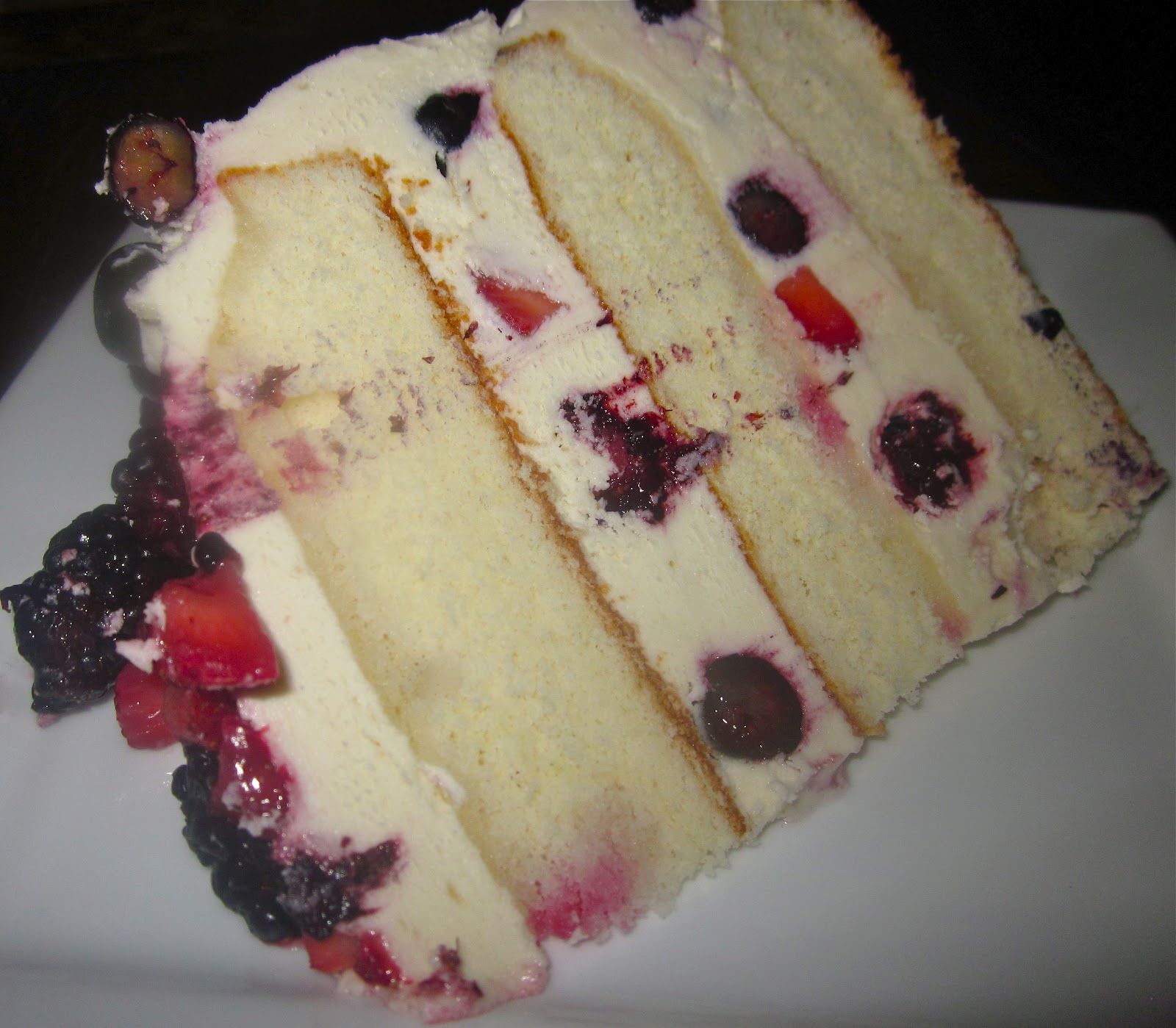 Haute + Heirloom Mixed Berry Shortcake Layer Cake with Fresh Berries