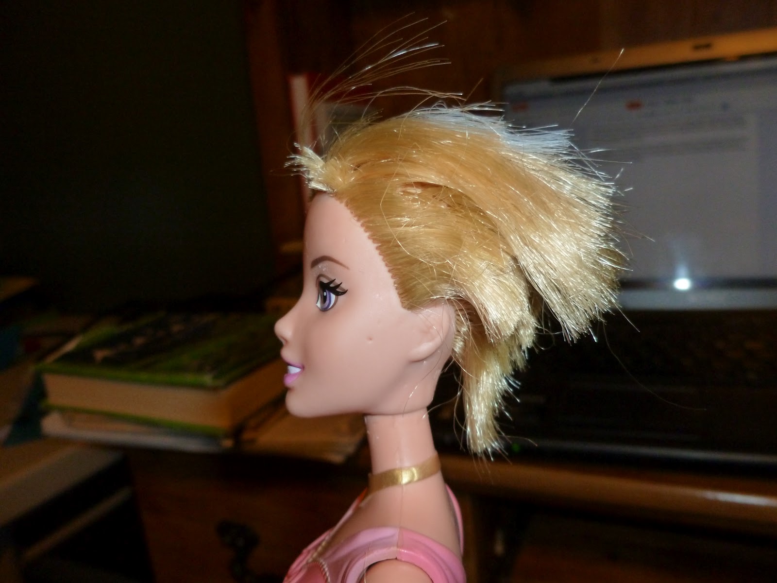 barbie doll hair cutting