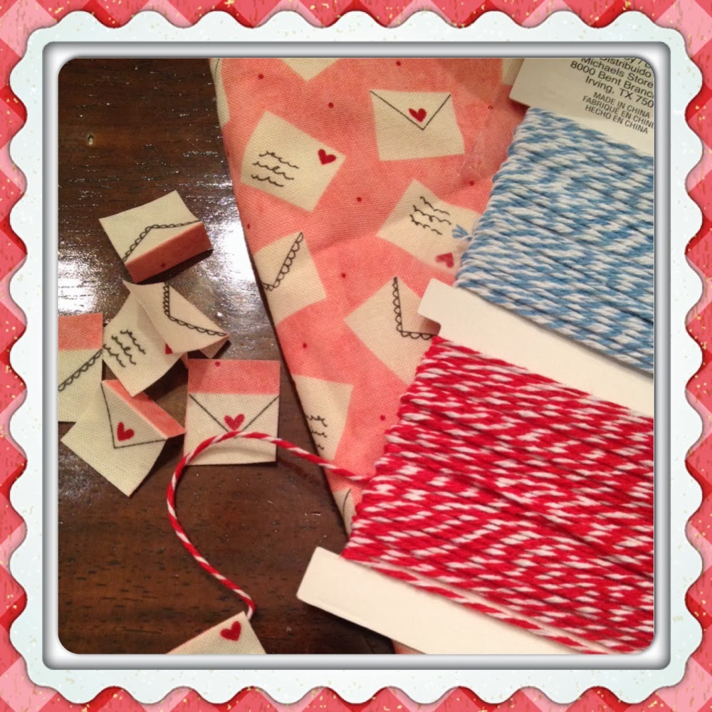 Valentine mini bunting tutorial