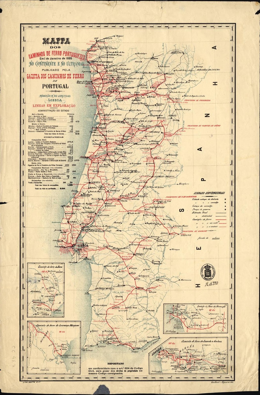 Mapa da companhia ferroviária espanhola colocou Lisboa em Santarém