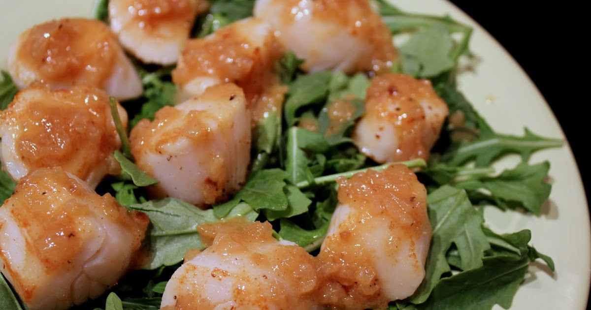 Everything in the Kitchen Sink Seared Scallops with Dijon Wine Sauce