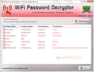 Wireless Password Recovery   wifipassworddecrypto