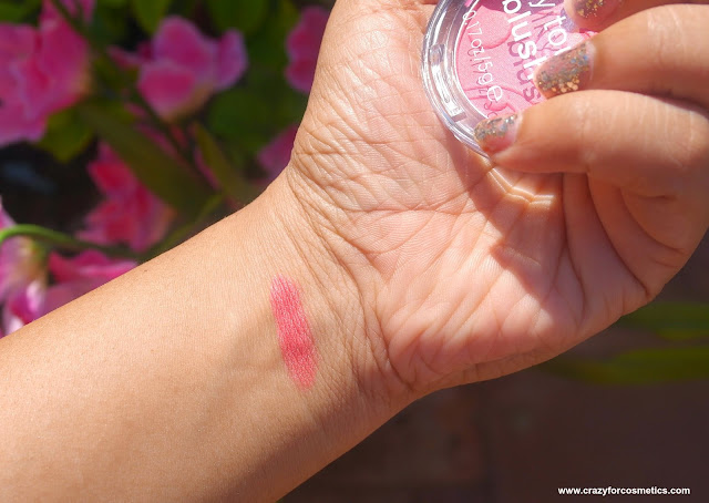 swatches and review of essence cosmetics blush in life's a cherry