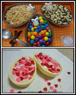 sobremesa de páscoa com ovo de chocolate sobremesa de páscoa com ovo de chocolate