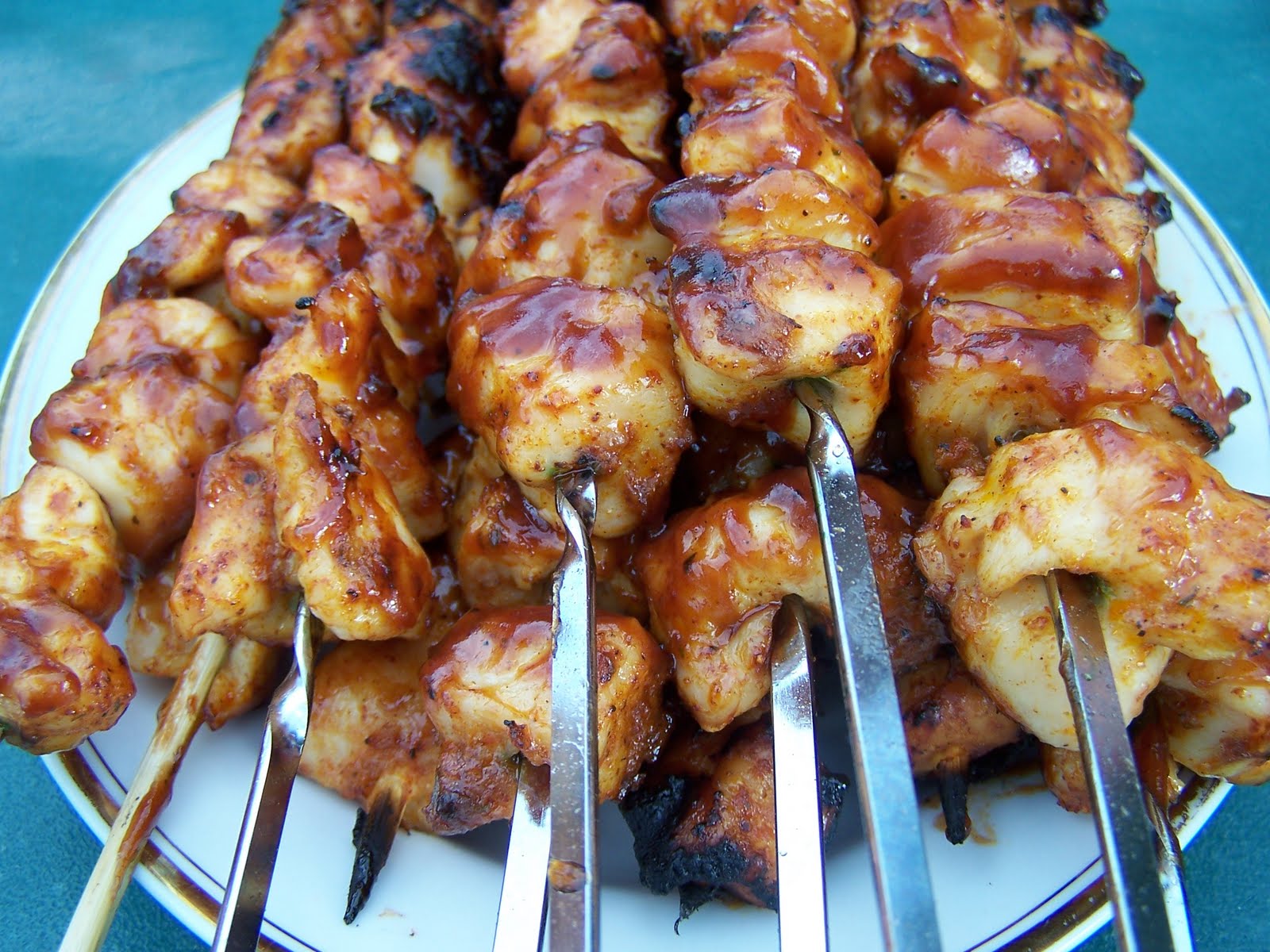 Mommy's Menu BBQ Chicken Kebabs