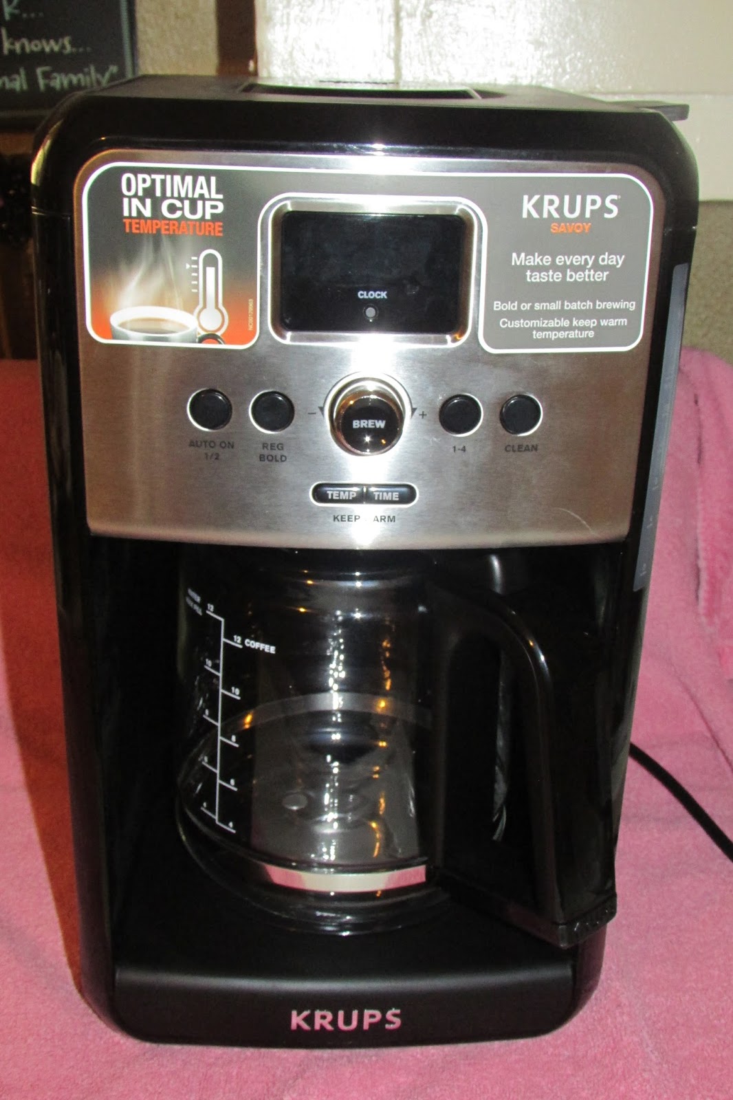 Heck Of A Bunch KRUPS SAVOY EC314 Coffee Maker Review and Giveaway