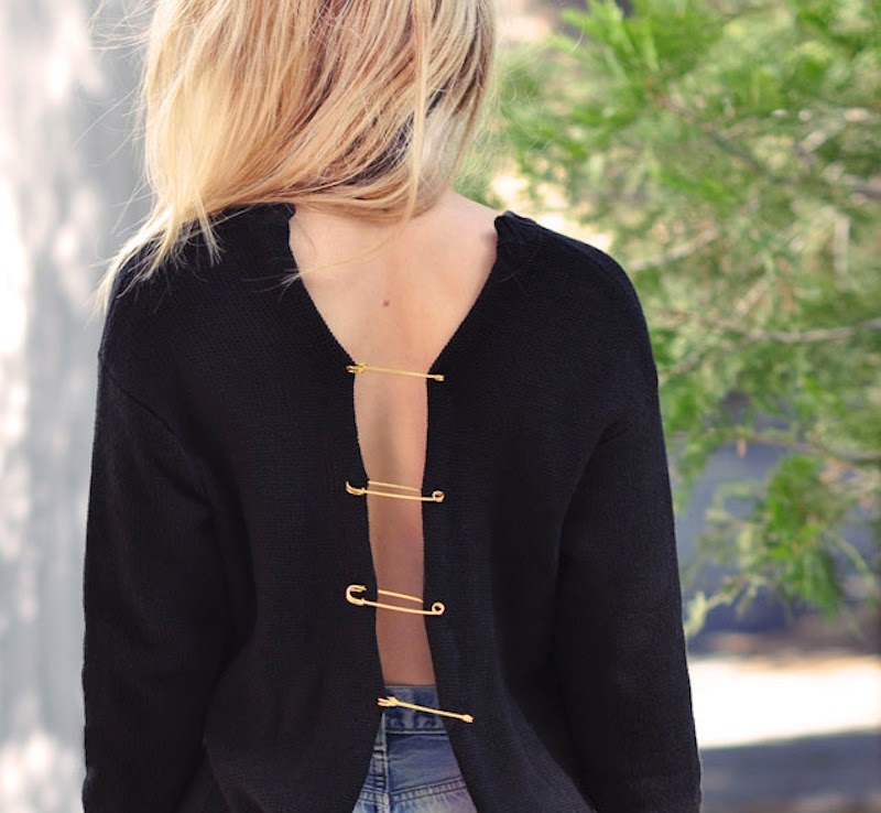 versace safety pin sweatshirt