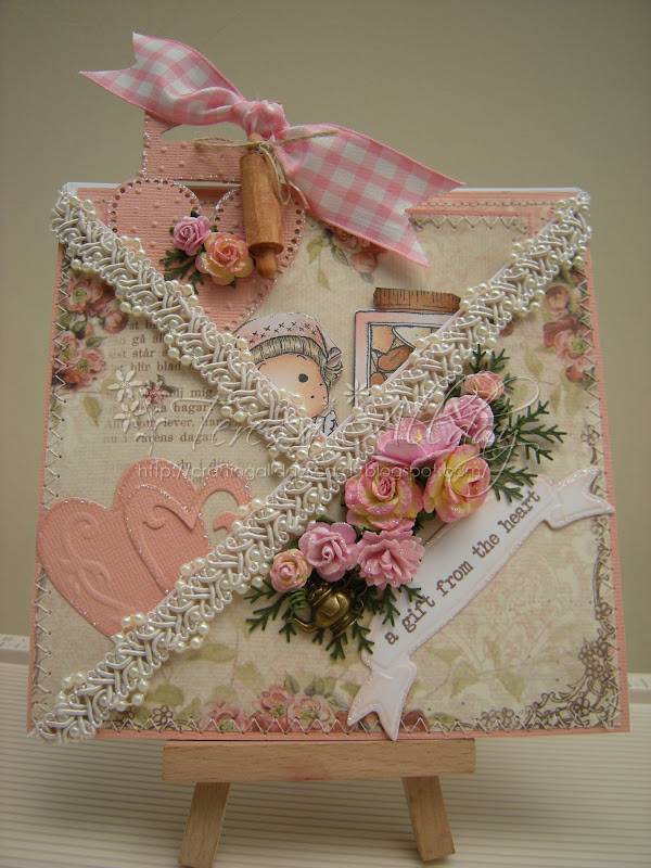 Craftingallday Creations Tilda With Wooden Spoon Criss Cross Card