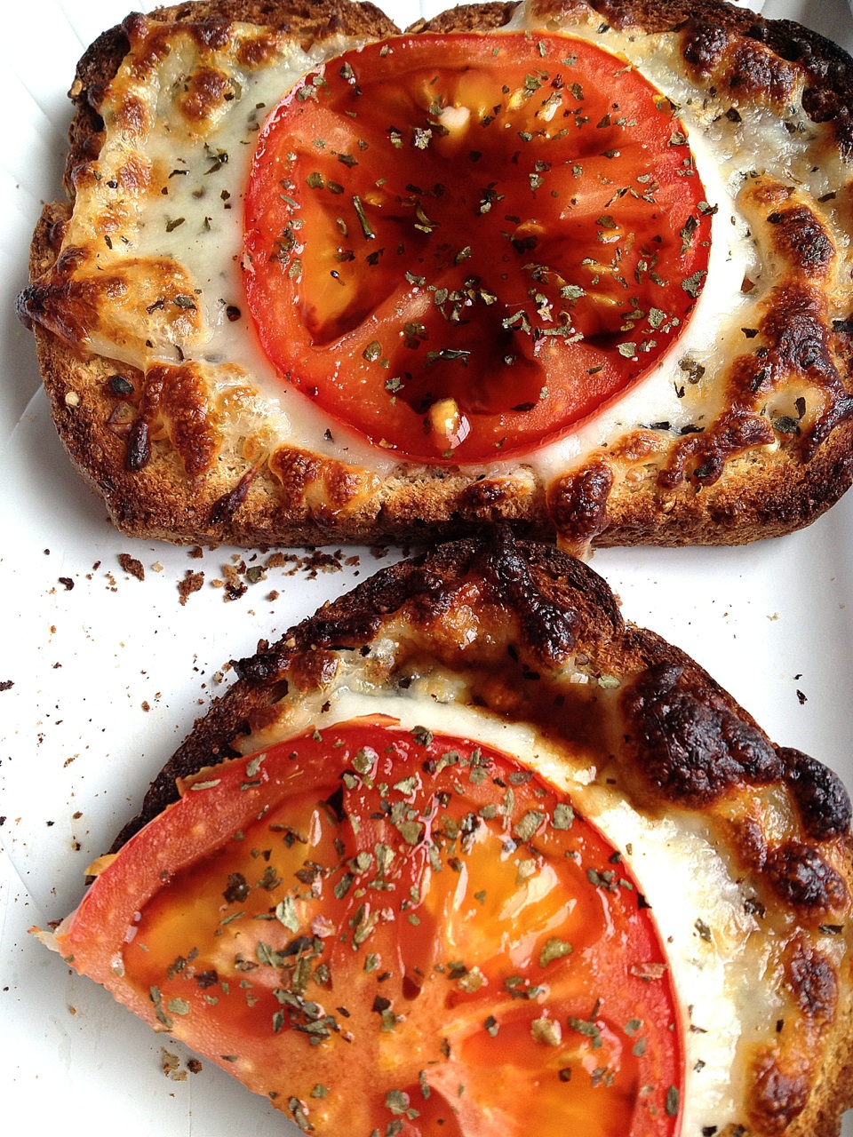 A Healthy Makeover Toasted Mozzarella Tomato Sandwich