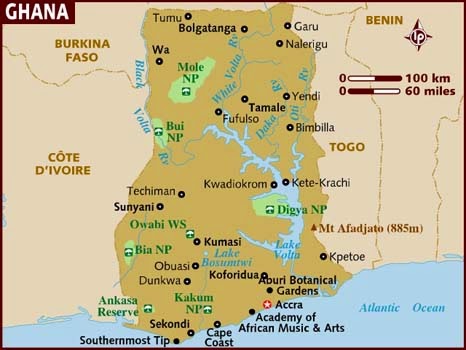 Ghana Accra Mission Map