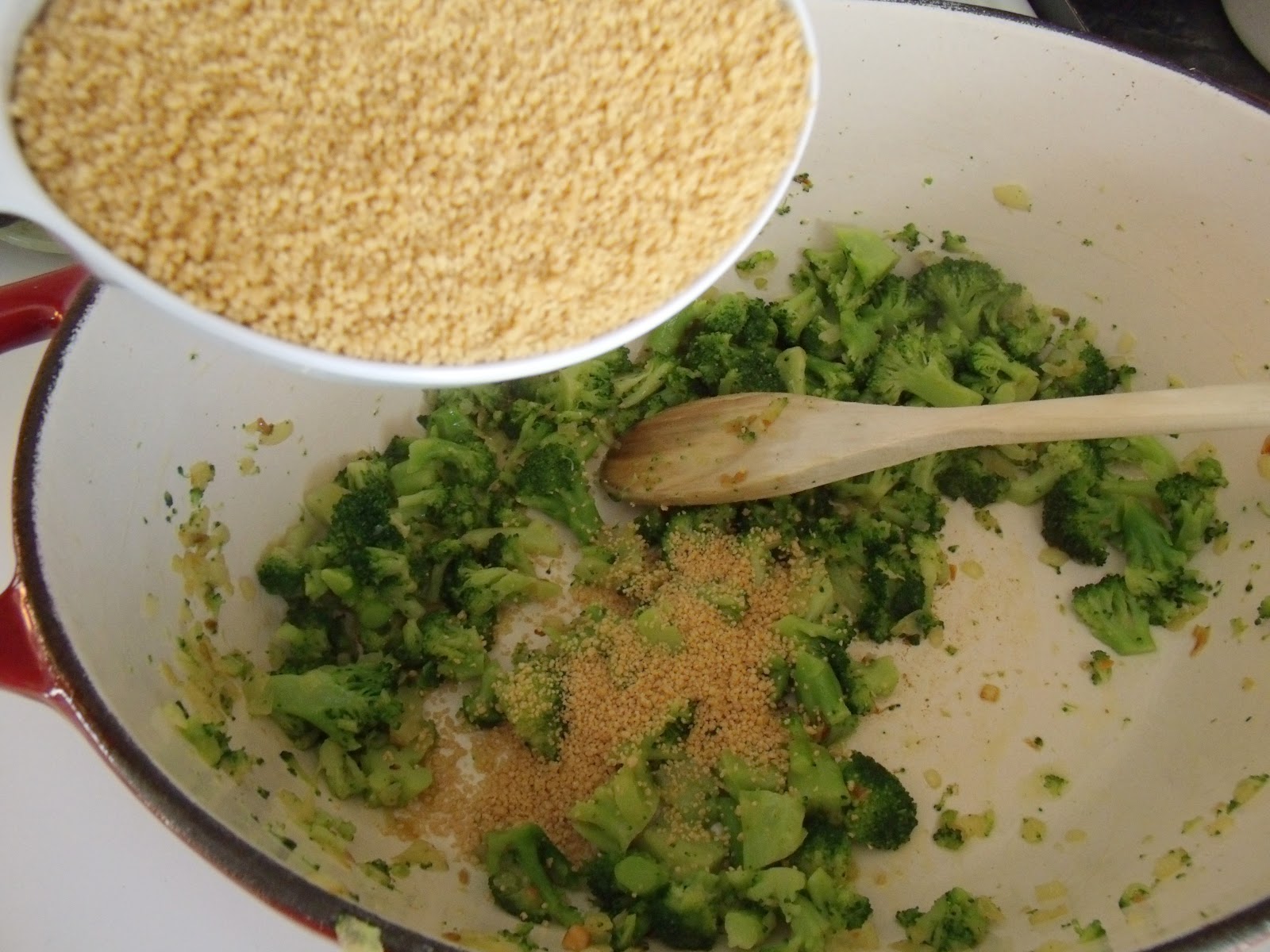 Recipe Broccoli, Couscous and Cashew Side Dish Frugal Family Times