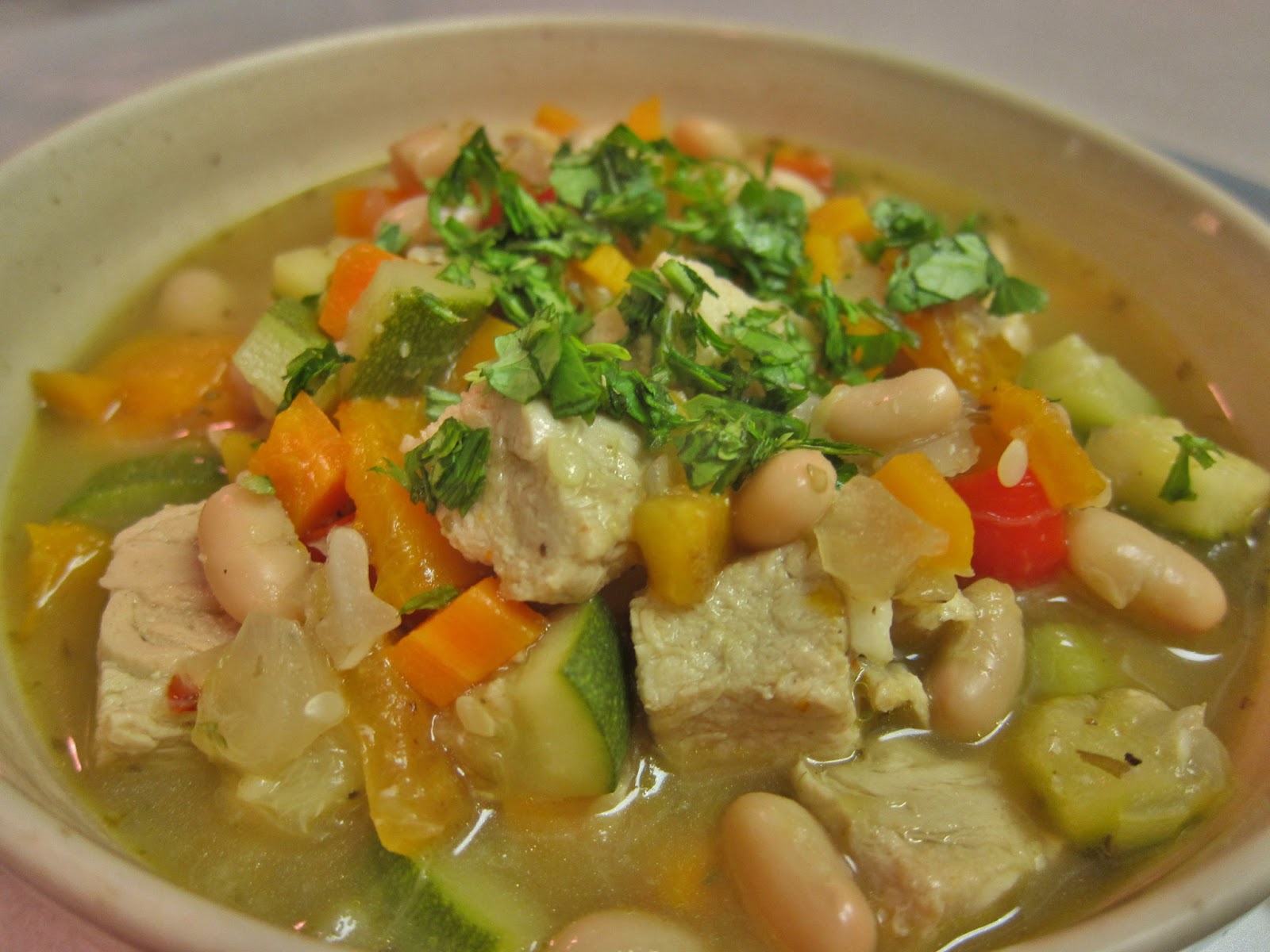 The Vegan Chronicle Chicken Stew with Sweet Peppers
